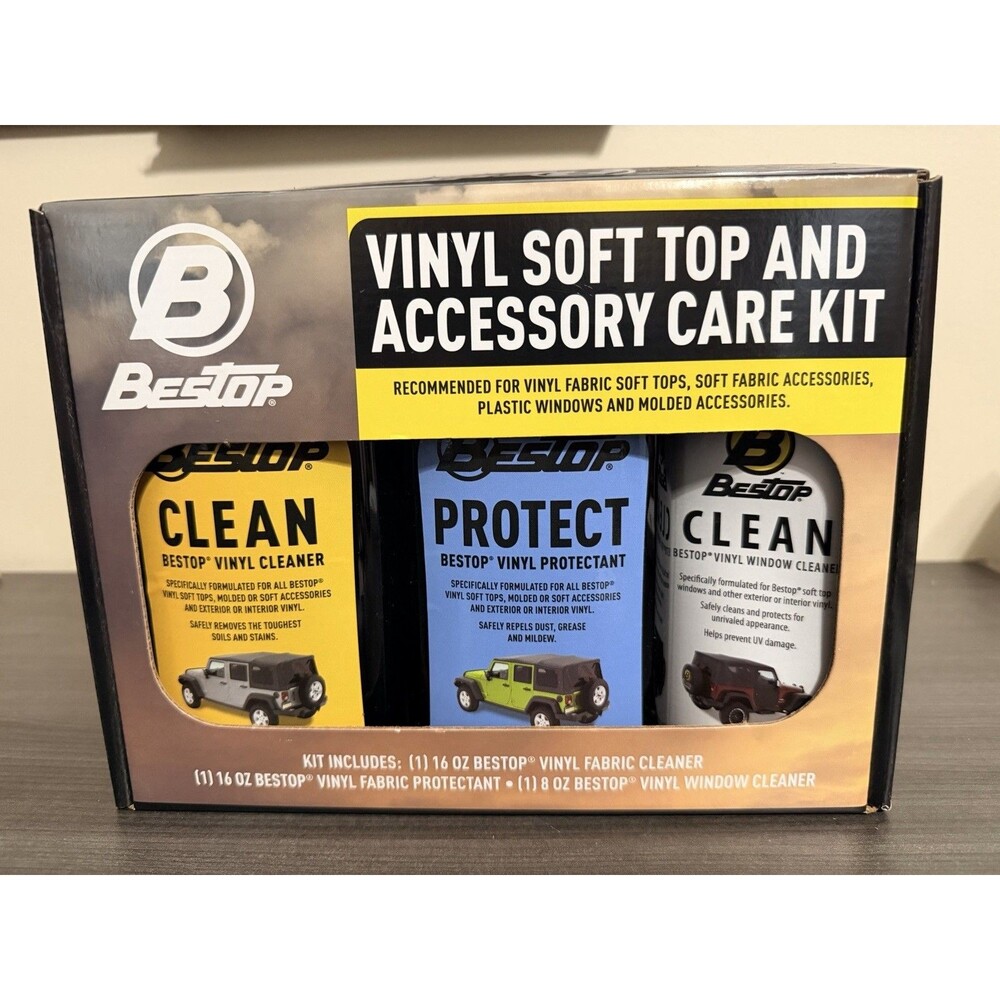 BesTop Vinyl Soft Top And Accessory Jeep Care Kit SKU 11205-00